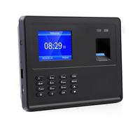 Pointeuse Horaire, Horloge de pointage, machine de présence, écran couleur à batterie intégrée de 2,8 pouces, système de présence des employés par empreintes digitales