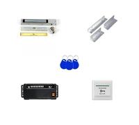 Pointeuse Horaire Machine de présence d'empreintes digitales de 2,4 Pouces Mot de Passe Carte RFID Téléphone Portable Ouvre l'écran Couleur Serrure de Porte biométrique Enregistrement du Temps(Sets)