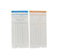 Pointeuse Horaire Personnel, Carte de présence Punching Paper Machine de présence Punching Paper Clock Papier spécial épaissie de 100 Feuilles par Paquet de Papier de poinçonnage,Fournitures de Burea