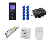 Pointeuse Horaire Personnel, Dispositif biométrique de reconnaissance d'empreintes digitales, kit de système de présence faciale, réseau RJ45 LAN, Machine électronique for le bureau(Kit-7)