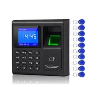 Pointeuse horaire, Système de contrôle d'accès biométrique CLÉPAD USB SYSTÈME SYSTÈME DU SYSTÈME ÉLECTRONIQUE DU TEMPS DE TEMPLOIRE Machine de présence + 10pcs Keyfobs