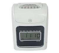 Pointeuse, Horloge de pointage, machine présence électronique Perforateur carte papier Panne courant disponible Cadran d'horloge/écran LCD(LCD screen)