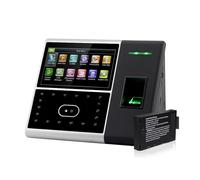 Pointeuse pour petites entreprises, Système de pointage biométrique avec lecteur d'empreintes digitales USB, horloge, machine contrôle d'accès des employés batterie(IFace302-Battery)