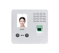 Pointeuse pour petites entreprises, TCP/IP USB biométrique d'empreinte digitale faciale de reconnaissance du temps fréquentation d'accueil l'horloge la machine(BK100 W)