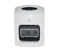 Pointeuse pour petites entreprises, Temps électronique Horloge Carte de papier English Pièce présence Machine Punch avec une panne batterie intégrée Disponible