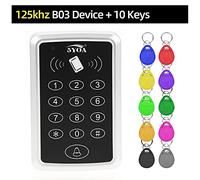 Pointeuses pour employés, Système de contrôle d'accès au clavier de clavier Couvercle imperméable à l'eau 10PCS EM4100 / TK4100 Keyfobs porte-clés for système de verrouillage de la maison Grande capac