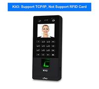 Pointeuses pour employés, Système de contrôle de la Porte du Visage biométrique Système de contrôle du Clavier Lecteur d'empreinte Digitale Grande capacité de mémoire (Color : X112)