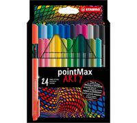 Pointmax Arty - Stylo Feutre - Etui Carton X 24 Feutres Pointe Moyenne - Gamme Arty