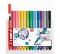 Pointmax Pochette De 15 Stylos À Pointe En Nylon Couleurs Assorties