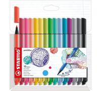 Pointmax Pochette De 15 Stylos À Pointe En Nylon Couleurs Assorties