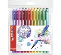 Pointmax - Stylo Feutre - Pochette X 24 Feutres D'écriture Pointe Moyenne 0,8 Mm - Coloris Assortis