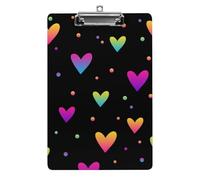 Points D'amour Colorés Presse-Papiers Avec Pince A4 Porte-Formulaires Clipboard Pour Papier Documents