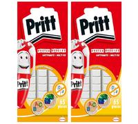 Points d'attache Pritt Multi-Fix 130 pièces, pastilles adhésives universelles Multi-Tack, détachables, Manipulation Propre, réutilisables, sans solvants