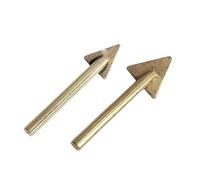 Points de fer à souder, Fer à souder tête triangulaire en cuivre for réparation de plastique, 2 pièces 16 mm/20 mm, 60 watts