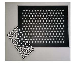 Points de marquage du scanner 3D, 3D Scanner Marker Point Matte High Scan Reflective Black Small Round Sticker(Outer7inner3(10000))