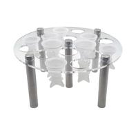 Points de moisissure de pièce d'échecs - Métal, porte-échecs en acrylique | Organisateur de moisissure d'échecs avec un fond sans glissement | Support de support en silicone pour la fabrication d'éche