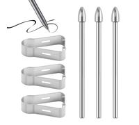 Points de rechange compatibles avec Samsung S Pen (3 recharges + 3 clips) pour Galaxy Tab S6-S10 / S22-S25 Ultra S Pen - Taille-crayon de précision pour stylo SPen
