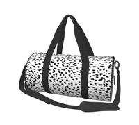 Points de Tache Dalmatien à imprimé Animal Noir et Blanc, Sac de Voyage de Grande capacité, Sac à Main Rond, Sac de Voyage de Sport, fourre-Tout, Sac de Fitness