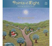 Points of Light | 2026 12 x 24 Inch (Hanging) Monthly Square Wall Calendar | Featuring the Artwork of Arthur Poulin | Plastic-Free | Brush Dance | Paintings Impressionism