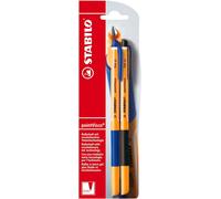 Pointvisco Lot De 2 Stylos Roller Bleu/Noir