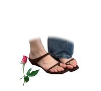 POIOZXD Sandales compensées rétro pour femme - Confortables - Bout ouvert - Bout ouvert - Sandales à bride arrière - Pour fête, mariage, bal, marron, 34.5 EU