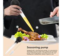 Poire à dinde pour la cuisson - Seringue d'injecteur de cuisine | Ensemble de brosses de nettoyage pour liquides chauds | Accessoires de viande pour le rôtissage des fêtes du dîner de Thanksgiving