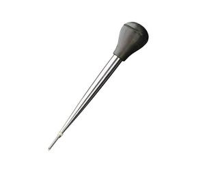 Poire à jus et Sauce tube Inox + Goupillon + Seringue KUCHENPROFI