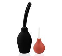 Poire à Lavement Intime 310ml+90ml en ABS Médical Sans BPA - Lavement Rectal & Douche Anale pour Adultes Hommes/Femmes - Set 2 Ampoules avec Grande et Petite Poire pour Nettoyage du Côlon à Domicile