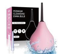 Poire à lavement intime Anale - Poire de lavement intime anus douche 224ML,Poire pour Lavement Rectale En Silicone Médicale, poire lavement Anal et Vaginale Sans BPA(Rose Bonbon)