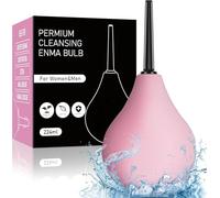 Poire à lavement intime Anale - Poire de lavement intime anus douche 224ML,Poire pour Lavement Rectale En Silicone Médicale, poire lavement Anal et Vaginale Sans BPA(Rose Bonbon)