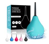 Poire a Lavement Intime Anale,Poire de Lavement Intime Femme Homme 224ML,Poire Lavement Rectale En Silicone Médicale,Douches Anale et Vaginale Sans BPA(Vert)