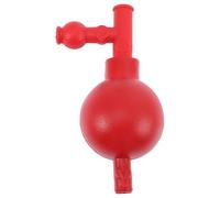 Poire à Trois 60ml de Caoutchouc à Pipette Voies Laboratoire | Remplisseur Manuel, Forte Aspiration et Élasticité, Rouge, Usage Minier et Alimentaire
