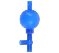 Poire D’aspiration de Laboratoire à Trois Valves, Contrôle Précis du | Silicone et Caoutchouc Bleu, Usage en Laboratoire Scolaire, pour Verrerie et Tubes à Essai