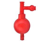 Poire D'aspiration en Caoutchouc de Laboratoire Poire de Remplissage de Pipette Quantitative à 3 Soupapes pour Laboratoires Industriels et Chimiques(rouge)