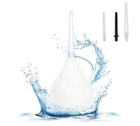 Poire de Lavement Intime en Silicone Médical - 224ml, 3 Canules Incluses, Nettoyage Anus et Vagin, Kit Portable Hygiénique et sans BPA pour Homme et Femme