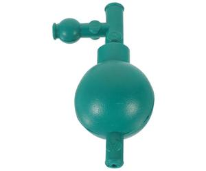 Poire de Pipette en Caoutchouc à Trois Valves, Vert, Dosage Précis | Remplisseur Quantitatif pour Laboratoire, Commande Sûre Main, Usage en Chimie et Éducation