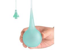 Poire Lavement Oreilles 75ml Haute Précision - Seringue Auriculaire Souple pour Nettoyage du Cérumen - Retrait de Bouchon d'Oreille - Embout Transparent Amovible - Matériau TPE Médical