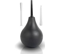 Poire rectale avec 3 embouts | 225 ml en silicone médical | Kit de lavement, seringue à lavement, douche intime | Poire anale, nettoyant anal pour femmes et hommes