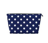 Pois Bleu Marine, Trousse de Toilette Trousse de Maquillage Sac à cosmétiques Trousse de Toilette de Voyage Portable