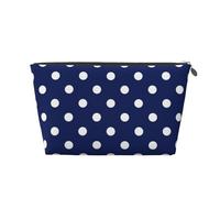 Pois Bleus Et Blancs, Trousse de Toilette Trousse de Maquillage Sac à cosmétiques Trousse de Toilette de Voyage Portable