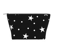 Pois et étoile Noirs et Blancs, Trousse de Toilette Trousse de Maquillage Sac à cosmétiques Trousse de Toilette de Voyage Portable