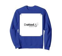 Pois et fringants : Art de ponctuation élégant pour Les Amateurs de Mots Sweatshirt, Unisexe pour Adultes, Bleu Royal, S