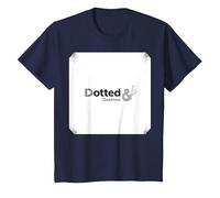 Pois et fringants : Art de ponctuation élégant pour Les Amateurs de Mots T-Shirt, Enfant, Bleu Marine, 2 Ans