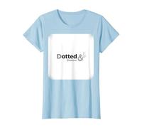 Pois et fringants : Art de ponctuation élégant pour Les Amateurs de Mots T-Shirt, Femme, Bleu Céleste, L