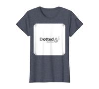 Pois et fringants : Art de ponctuation élégant pour Les Amateurs de Mots T-Shirt, Femme, Bleu Chiné, XL