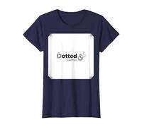 Pois et fringants : Art de ponctuation élégant pour Les Amateurs de Mots T-Shirt, Femme, Bleu Marine, M