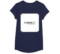 Pois et fringants : Art de ponctuation élégant pour Les Amateurs de Mots T-Shirt, Fille, Bleu Marine, L