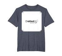 Pois et fringants : Art de ponctuation élégant pour Les Amateurs de Mots T-Shirt, Homme Grandes Tailles, Bleu Chiné, 4X Tall