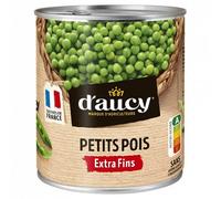 Pois Extra Fins 560G|D'Aucy|(Lot De 4)|Best Deal