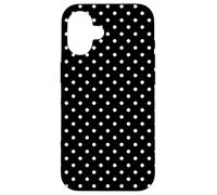 Pois noirs, blancs, femmes et filles, à pois Coque pour iPhone 16